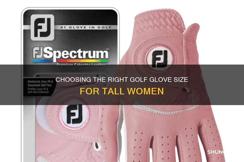 what size golf golve for lady 5 10 tall