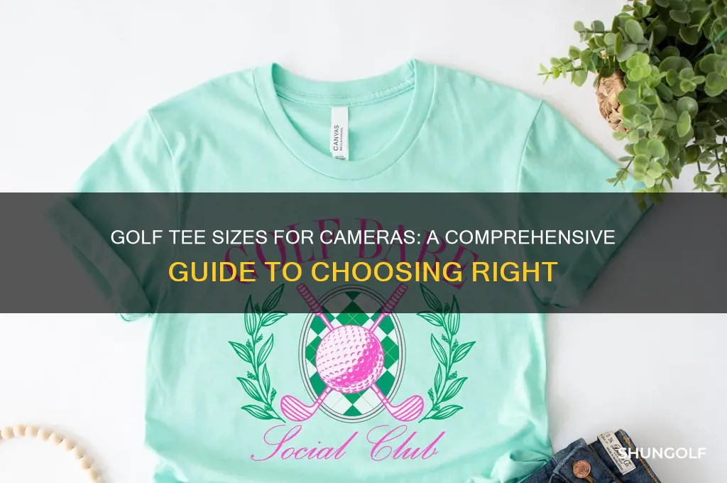 what size golf tee do cameras need