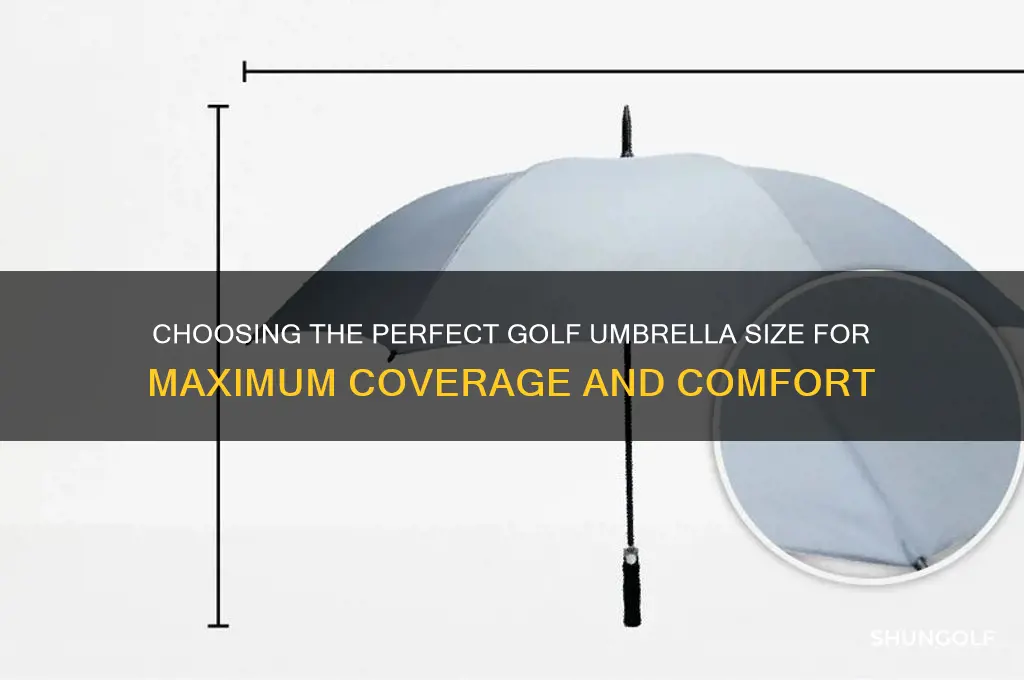 what size golf umbrella do i need