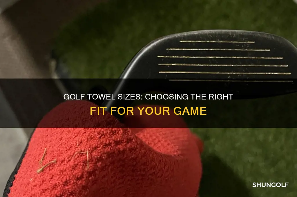 what size is a golf towel