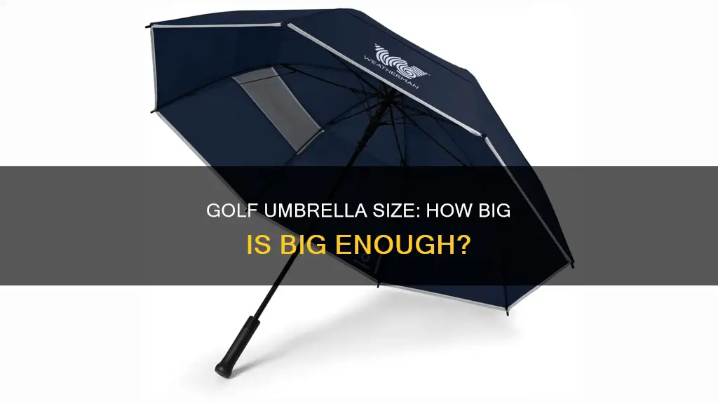 what size is a golf umbrella
