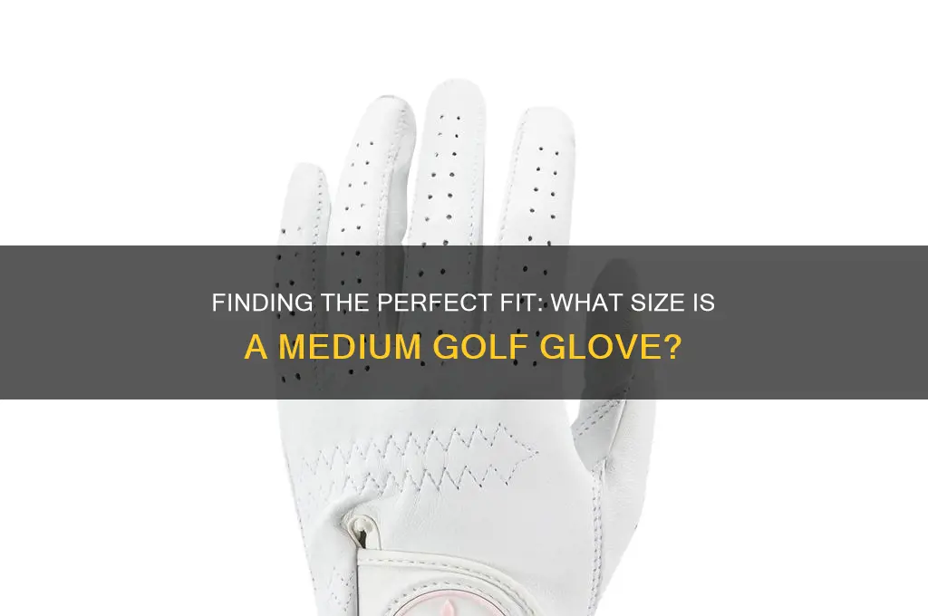 what size is a medium golf glove