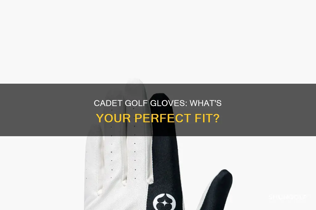 what size is cadet golf glove
