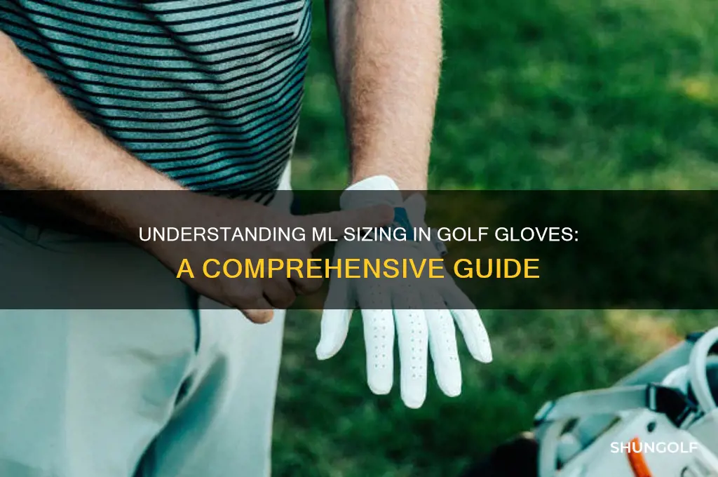 what size is ml in golf gloves