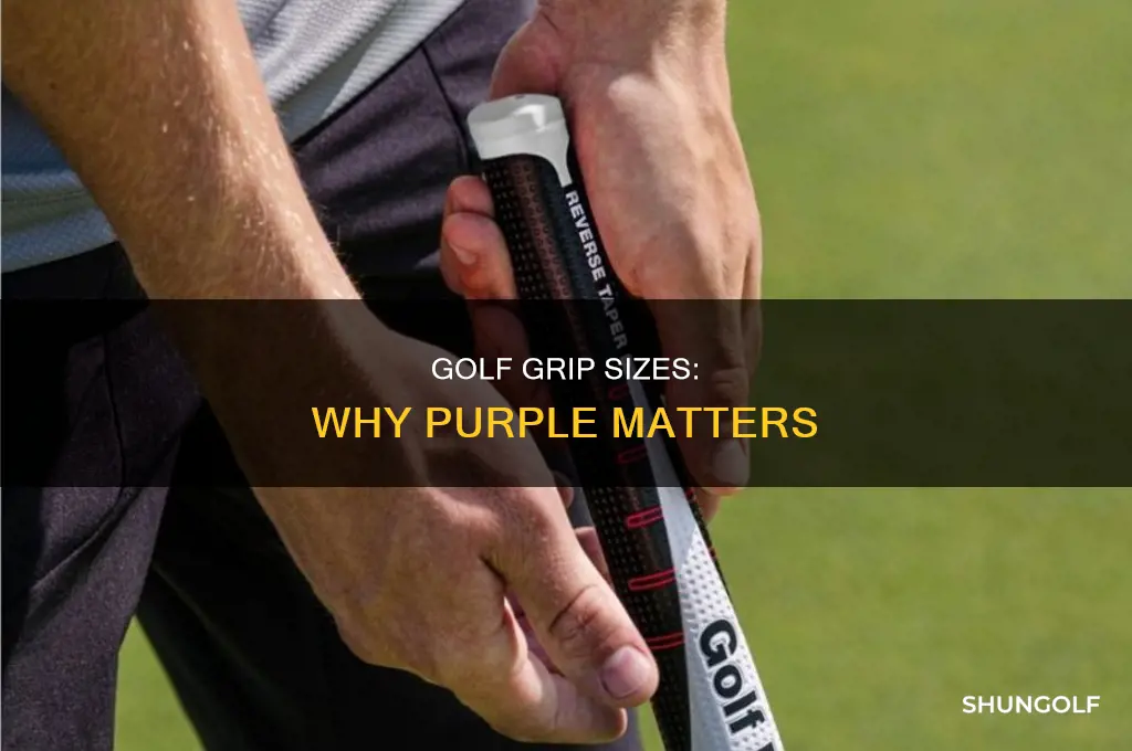 what size is purple in golf