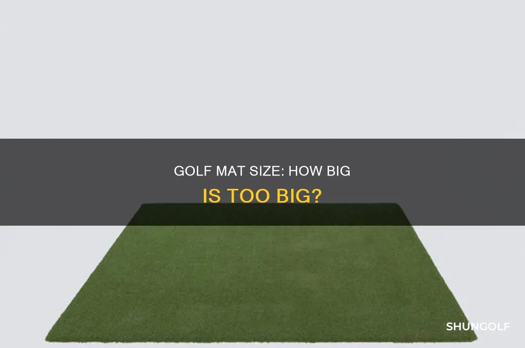 what size of golf mat