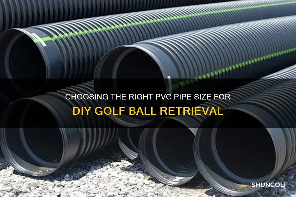 what size pvc pipes to build laterfor latter golf