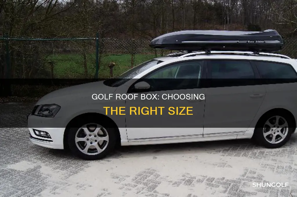 what size roof box golf