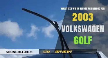 2003 Volkswagen Golf Wiper Blade Size Guide: Find the Perfect Fit