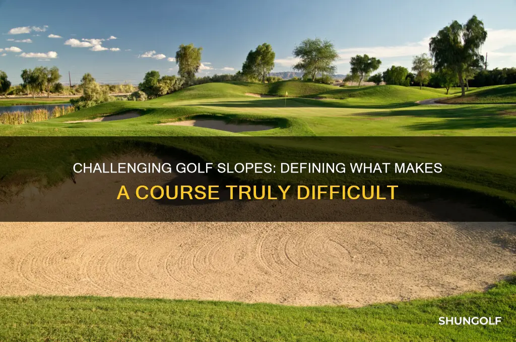 what slope is considered hard in golf