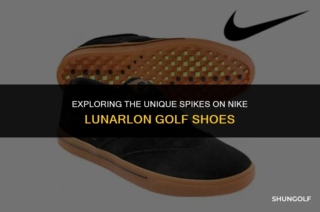 what spikes do nike lunarlon golf shoes have