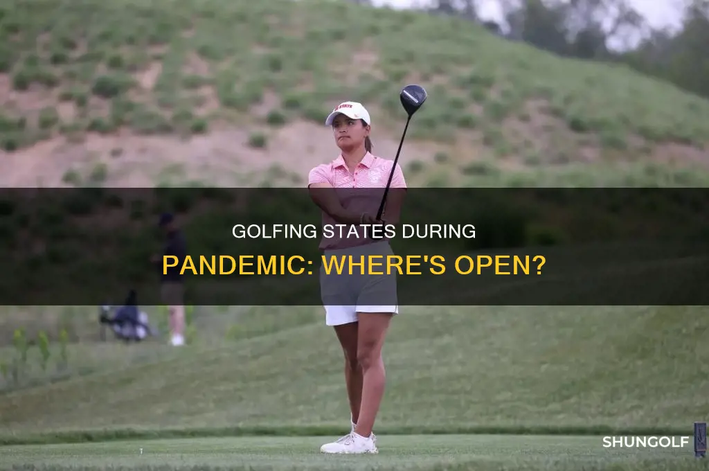 what states allow golf during pandemic