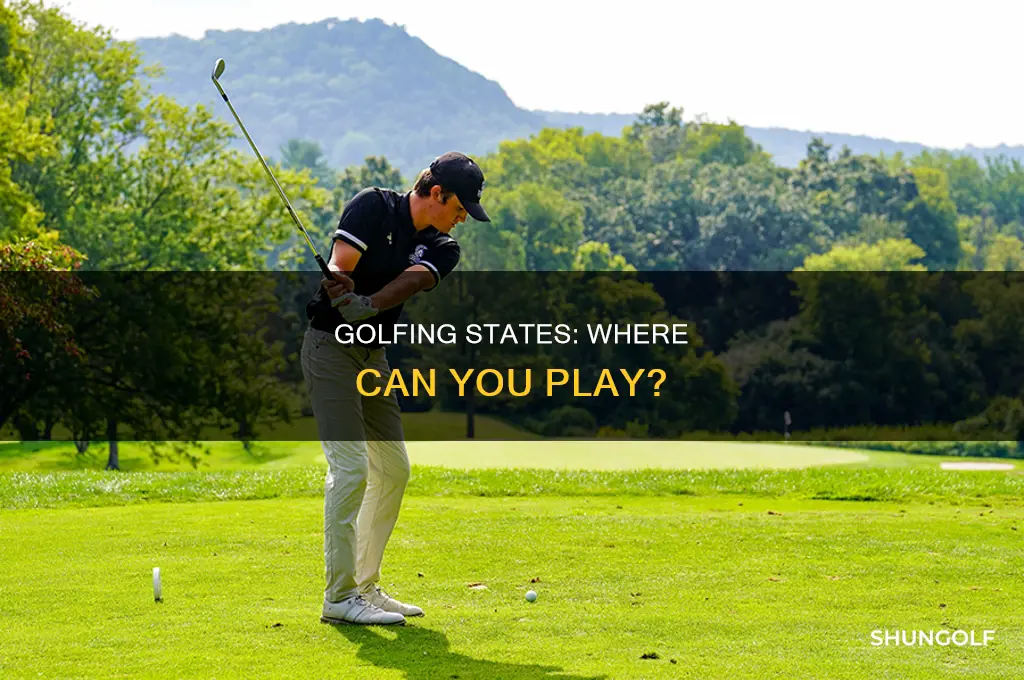 what states allow golf