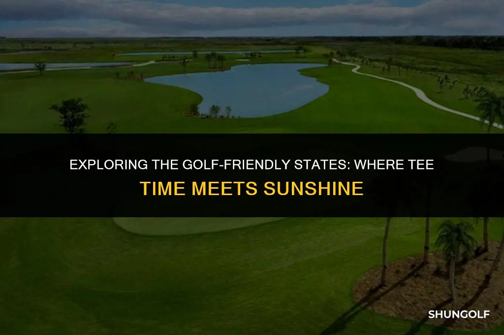 what states can golf