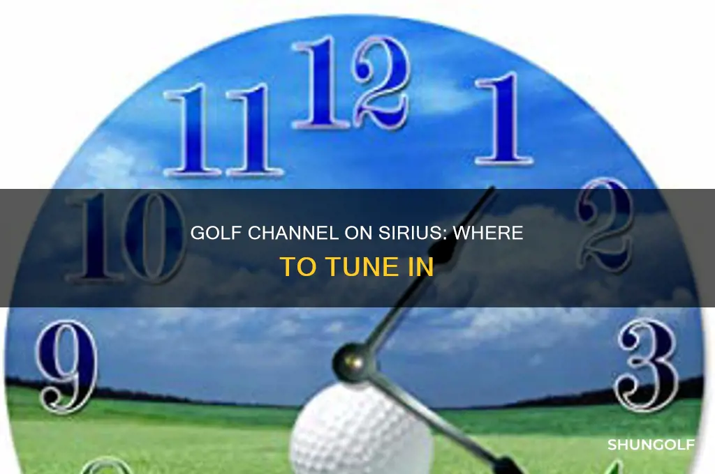what station is golf on sirius