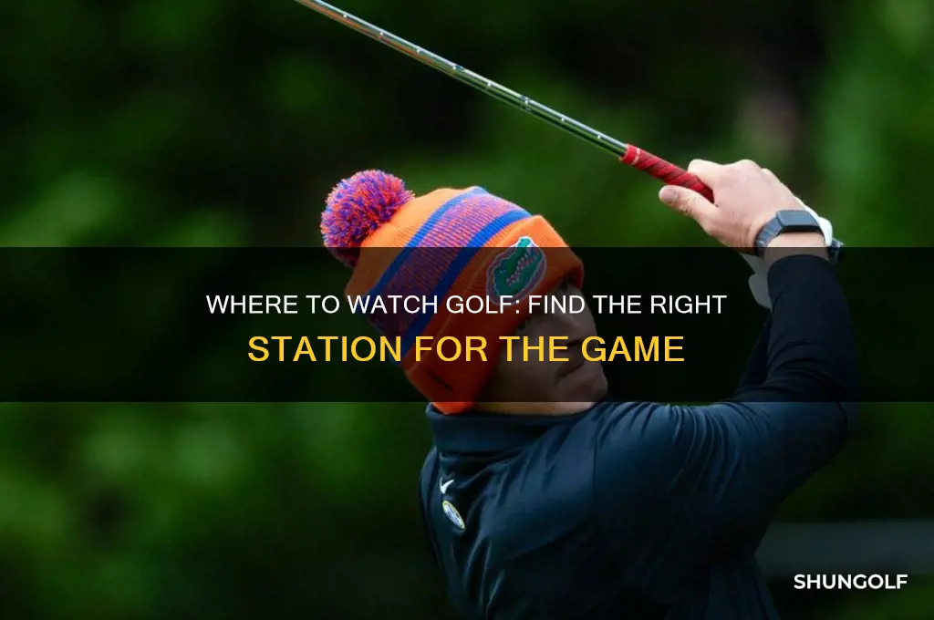 what station is the golf game on