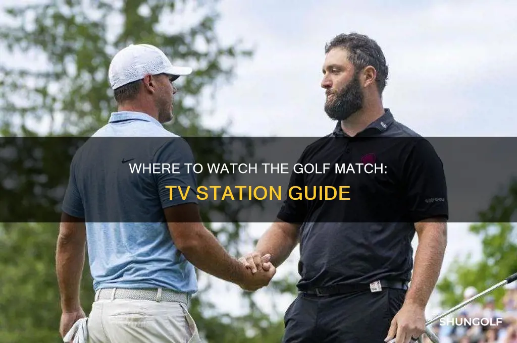 what station is the golf match on
