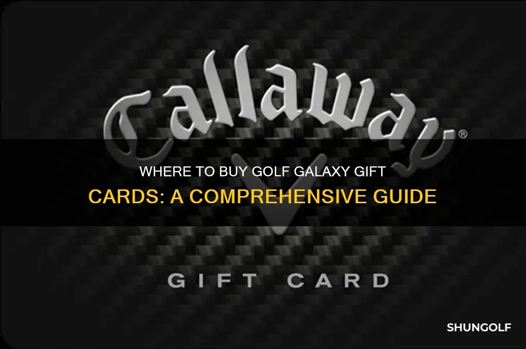 what stores sell golf galaxy gift cards