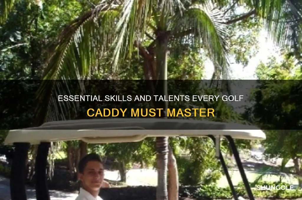 what talents do you need to be a golf caddy