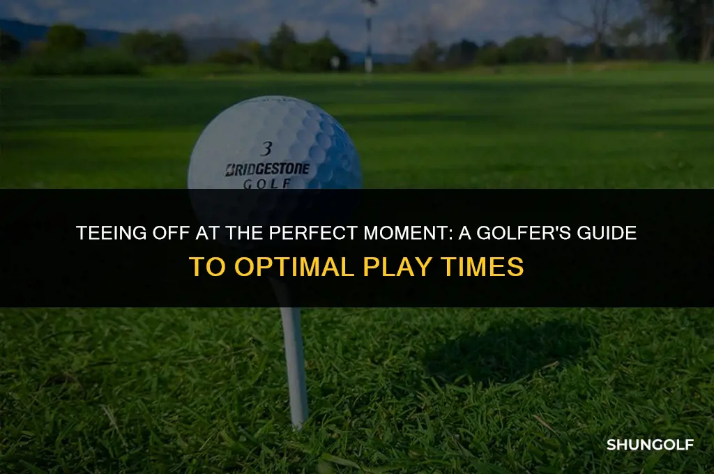 what the best time to golf