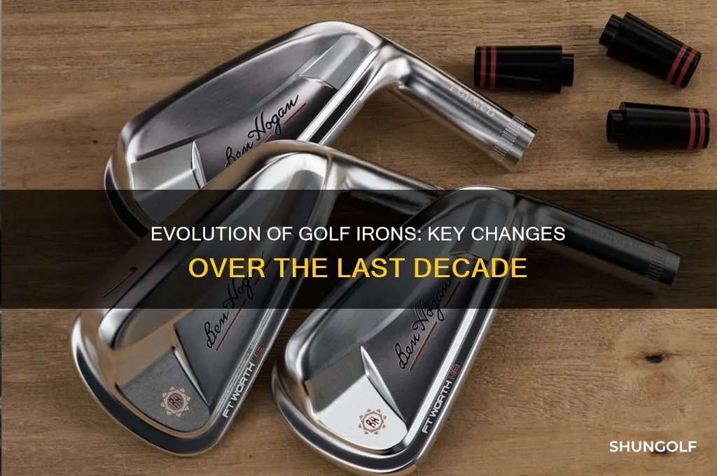 what the difference between golf irons in last 15 years