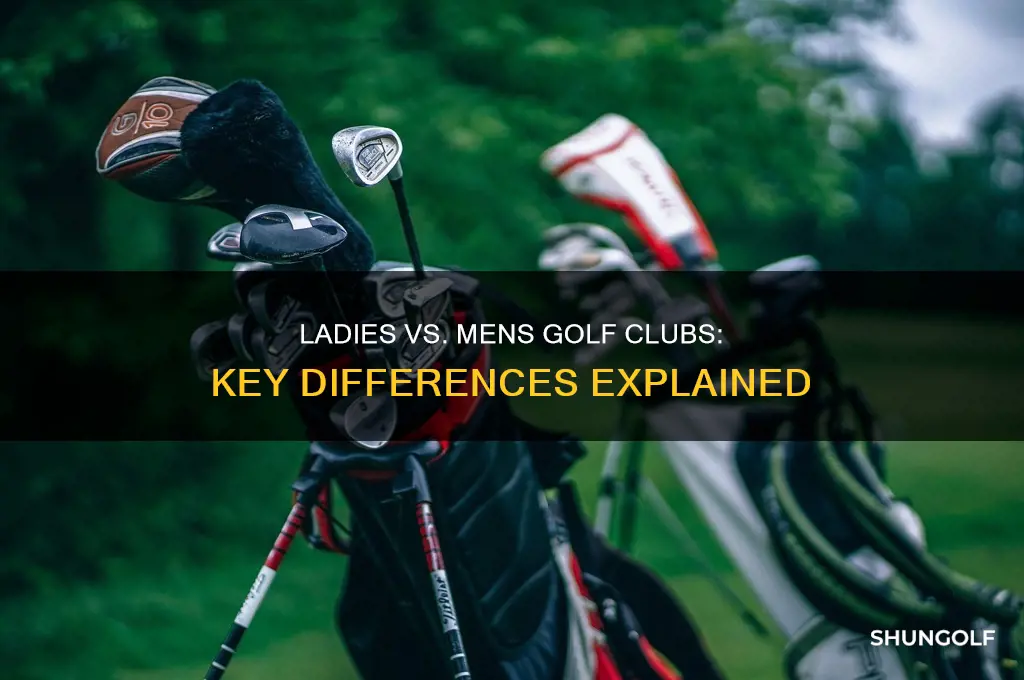 what the difference between ladies golf clubs and mens
