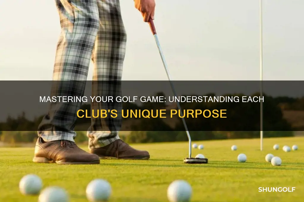 what the different golf clubs are used for