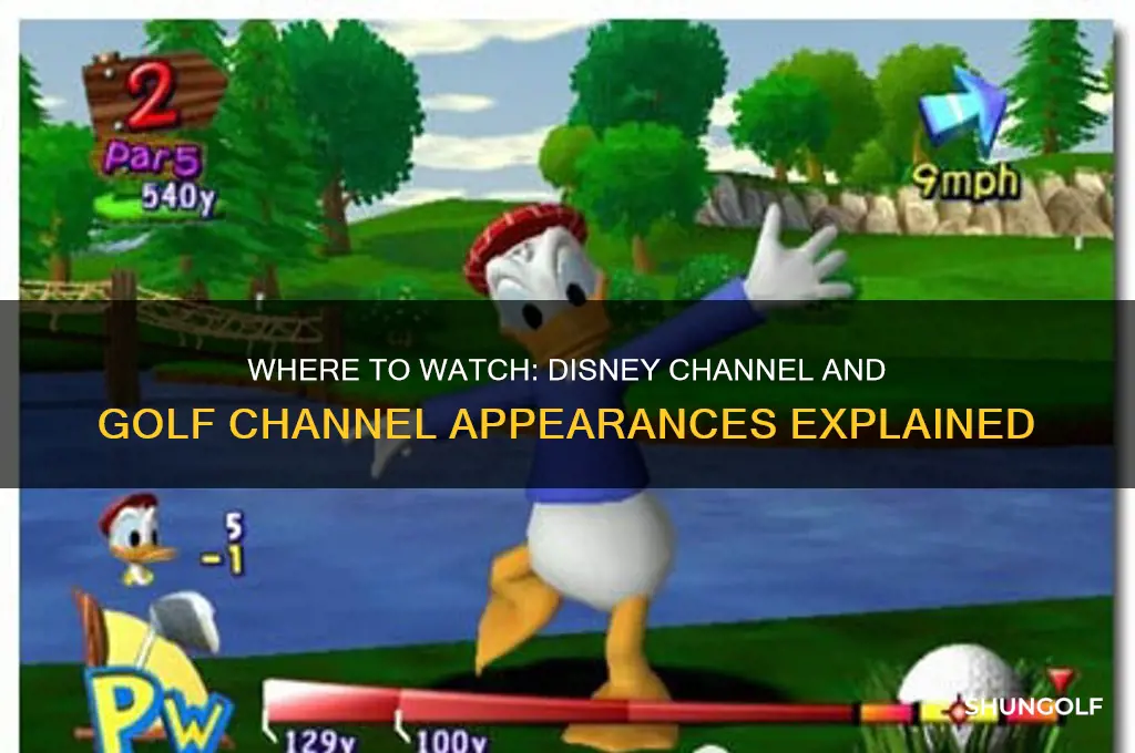 what the disney chanel and golf chanel appear on
