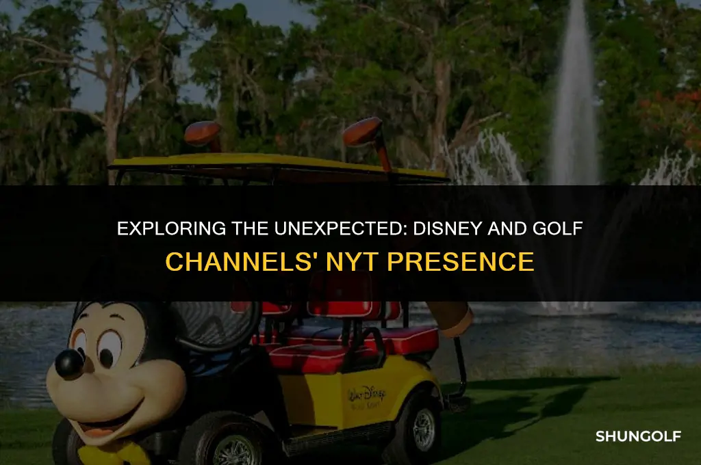 what the disney channel and golf channel appear on nyt
