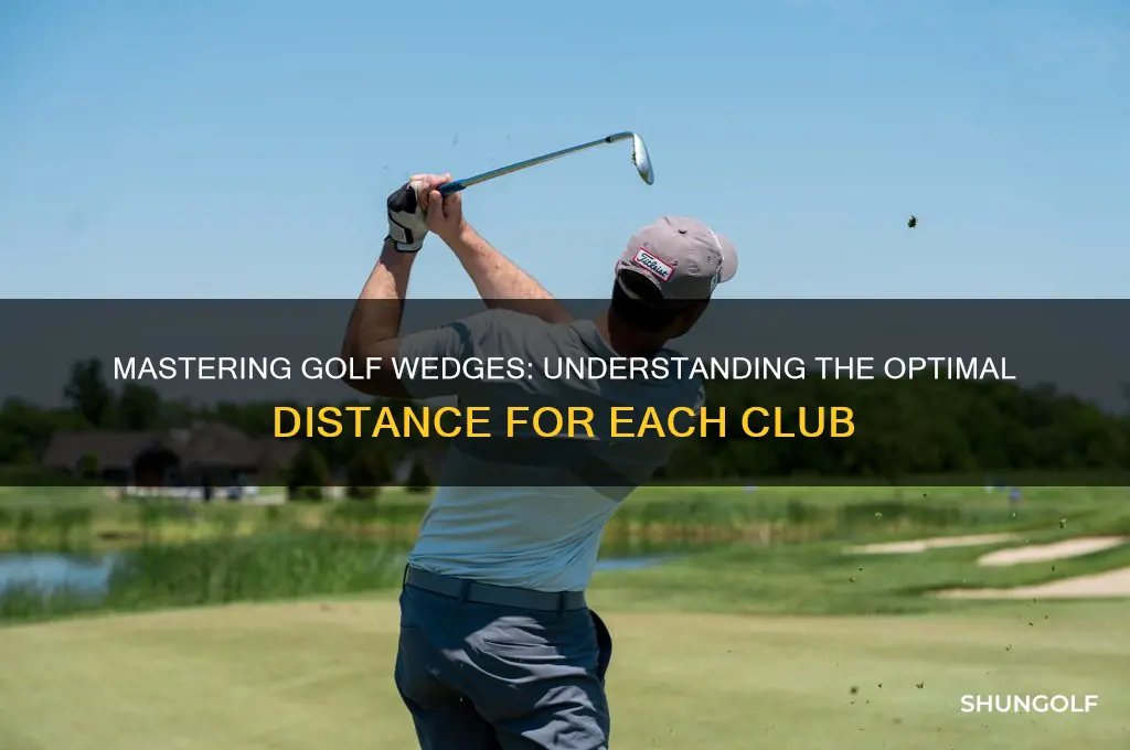 what the distance of a wedge club in golf