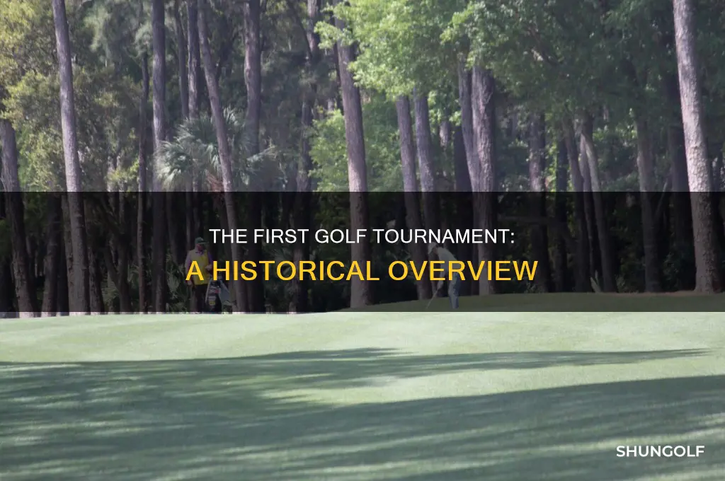 what the first golf tournment