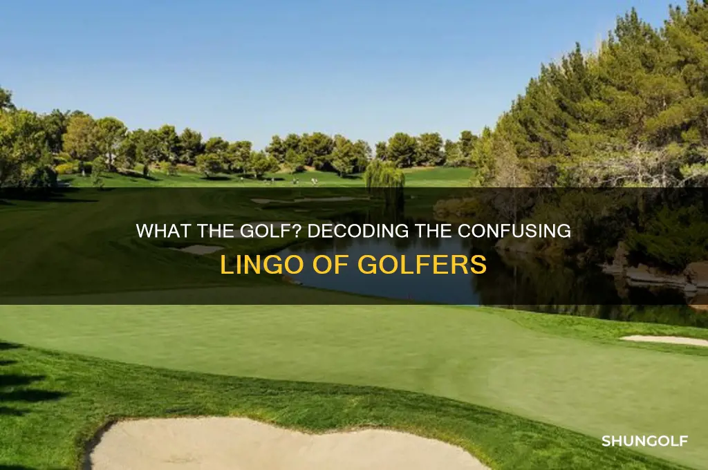 what the golf are you talking about