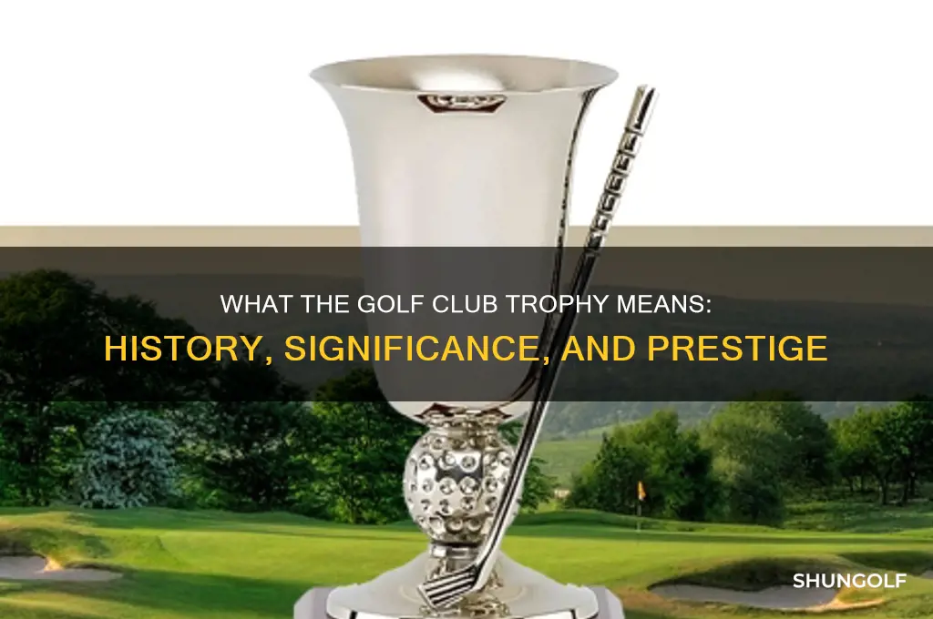 what the golf golf club trophy