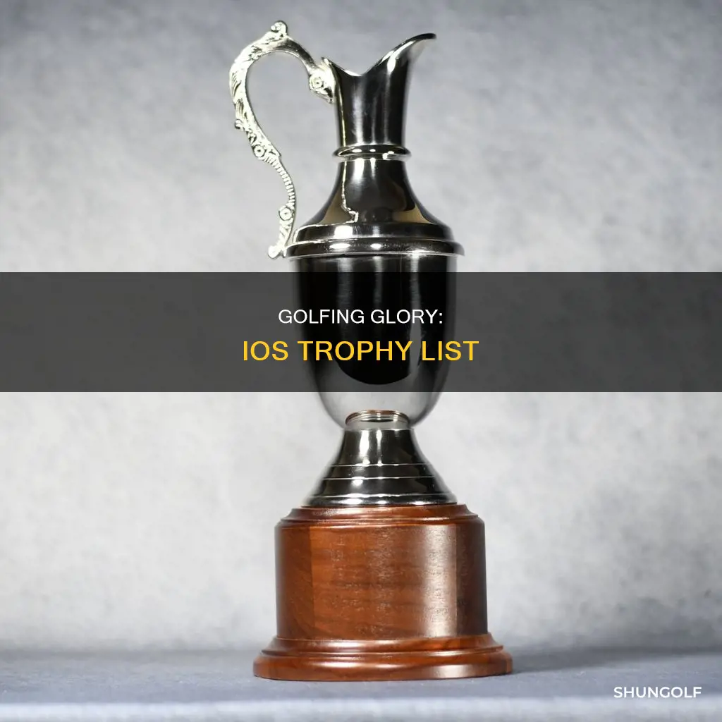 what the golf ios trophy list
