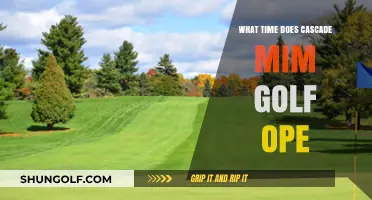 Cascade Mim Golf Course Opening Hours: Your Ultimate Guide