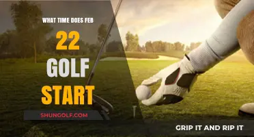 Teeing Off on February 22: Golf Start Times Revealed