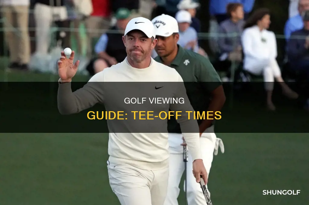 what time does golf come on