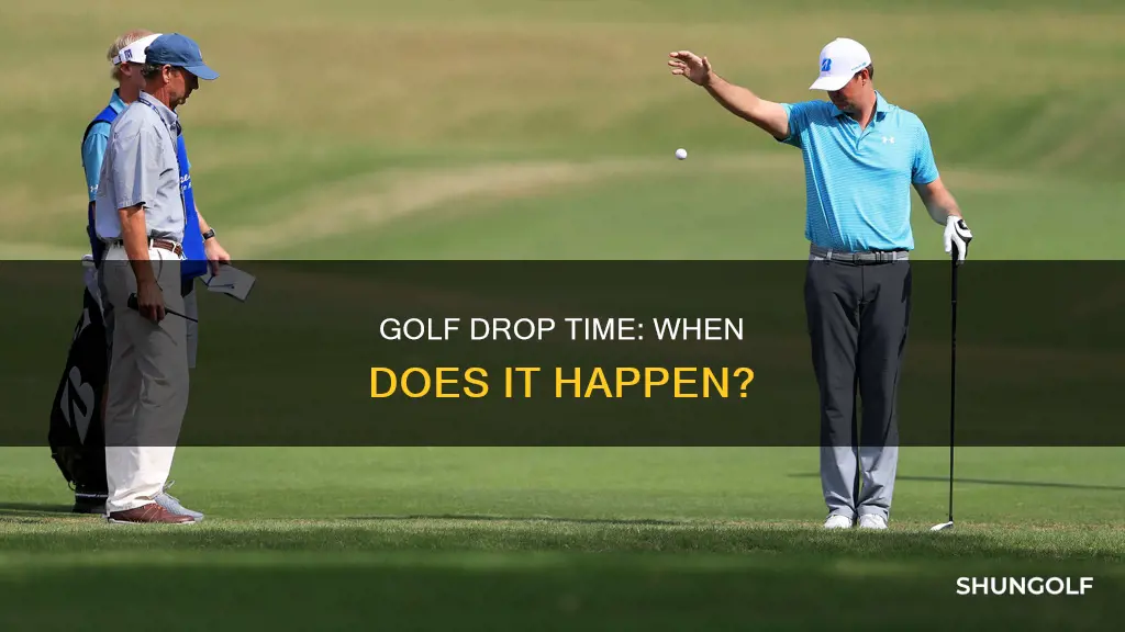 what time does golf drop