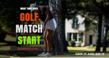 Tee Time: Unveiling the Start Times for Today's Golf Match