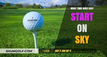 Tee Time on Sky: When Does the Golf Action Begin?