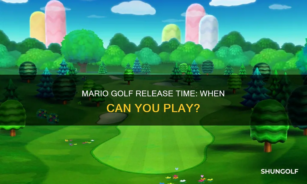 what time does mario golf release