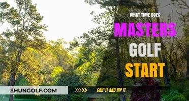 Teeing Off: A Guide to Masters Golf Start Times