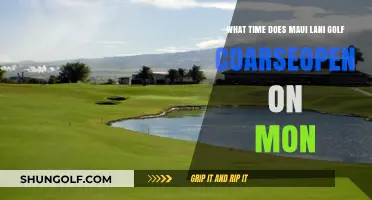 Maui Lani Golf Course Monday Opening Hours: Start Your Week Right