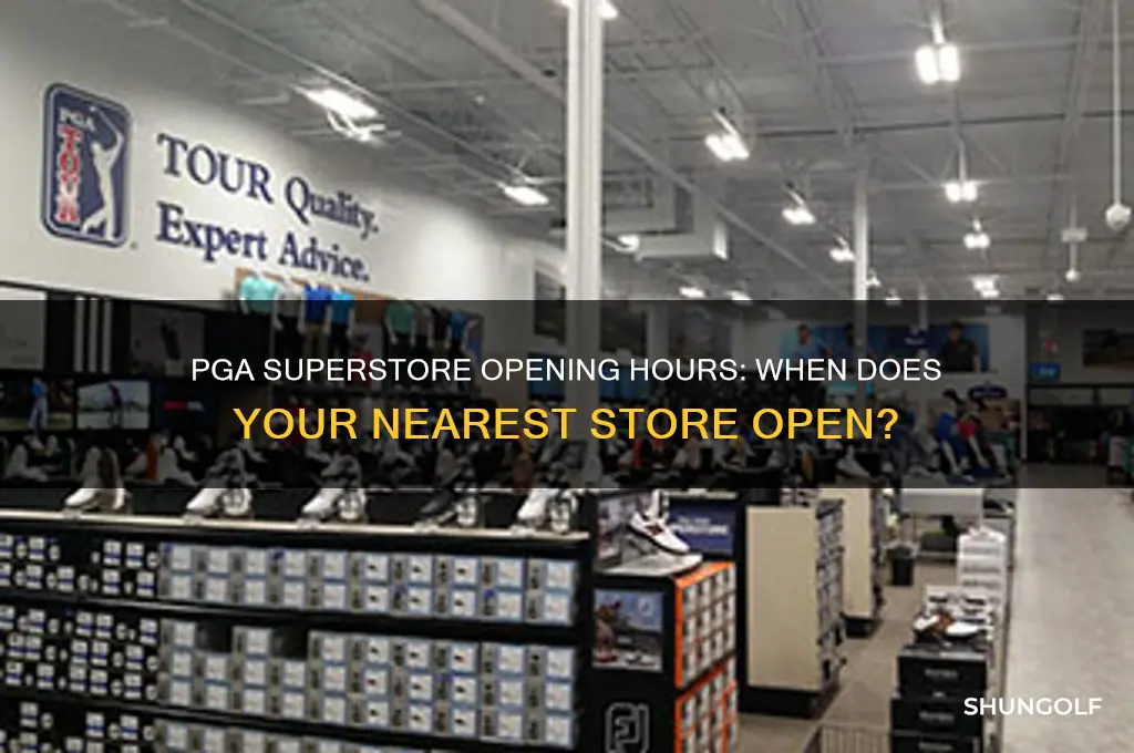 what time does pga superstore open