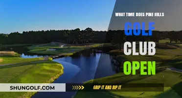 Pine Hills Golf Club Opening Hours: Start Your Day on the Greens