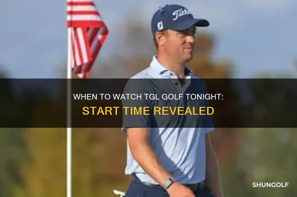 what time does tgl golf come on tonight