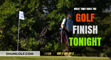 Tonight's Golf Schedule: When Does the Tournament Wrap Up?