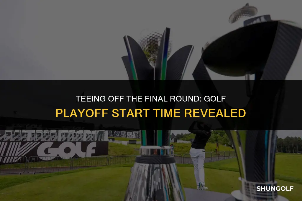 what time does the golf playoff start