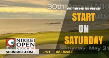 Saturday Tee Times: When Does The Open Golf Begin?