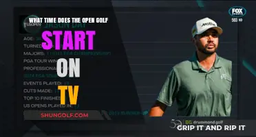 When Does The Open Golf Tee Off on TV?
